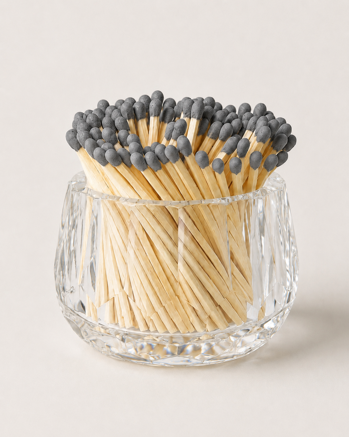 Luxury Crystal Match Holder and Candle Accessory