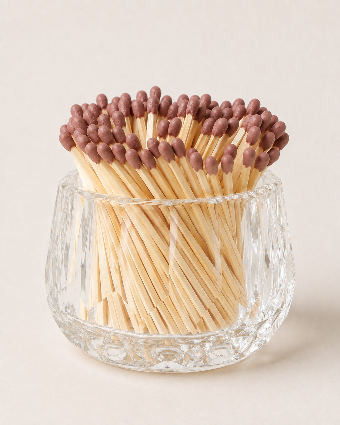 Luxury Crystal Match Holder and Candle Accessory