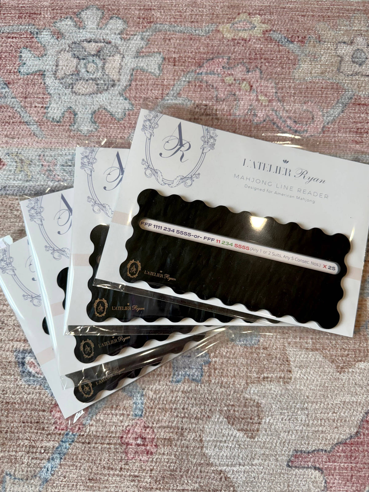 Black Pearl Mahjong Line Reader with Gold | Limited Edition