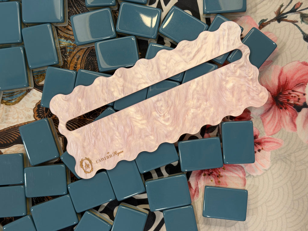 Pink Pearl Mahjong Line Reader with Gold