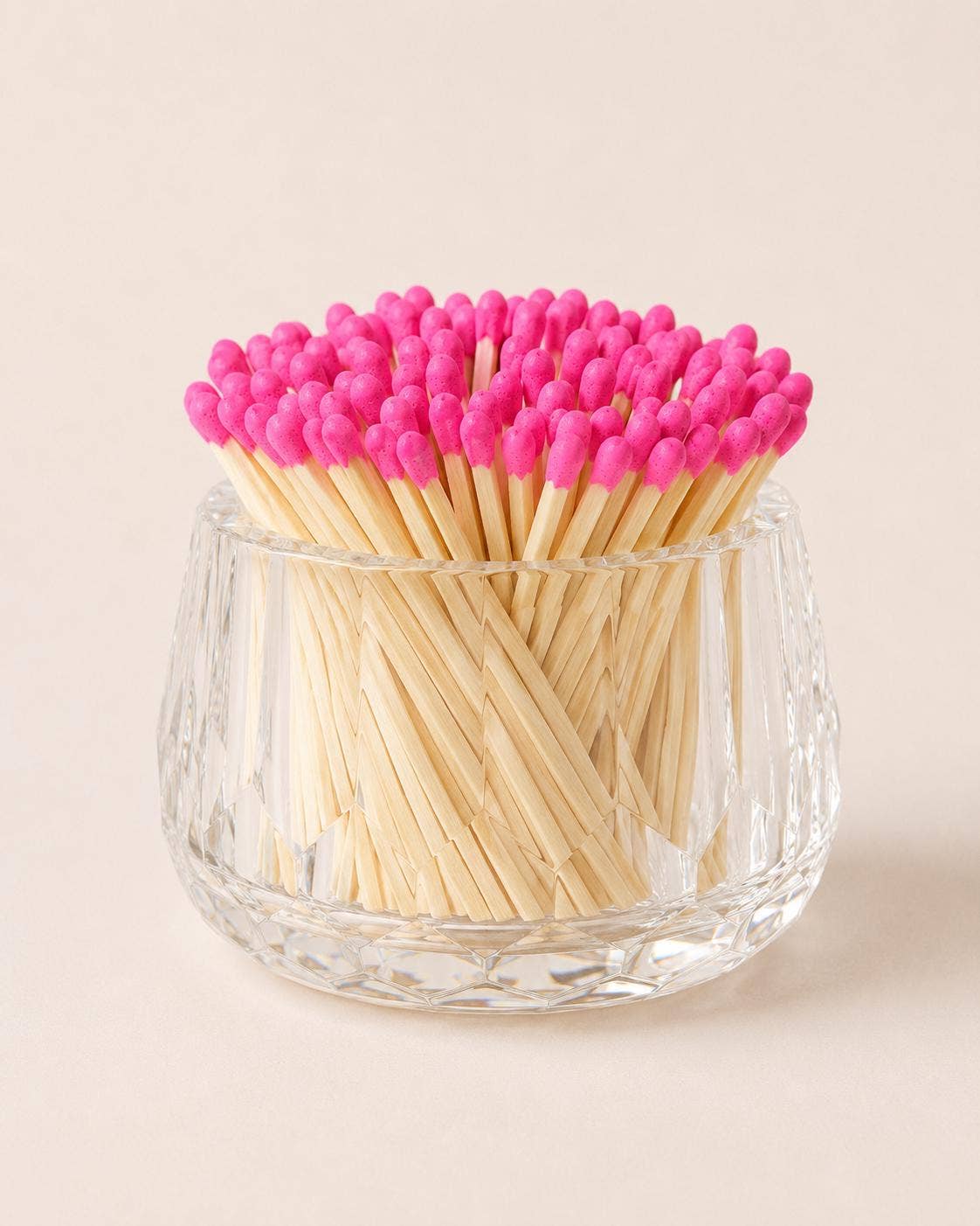 Luxury Crystal Match Holder and Candle Accessory