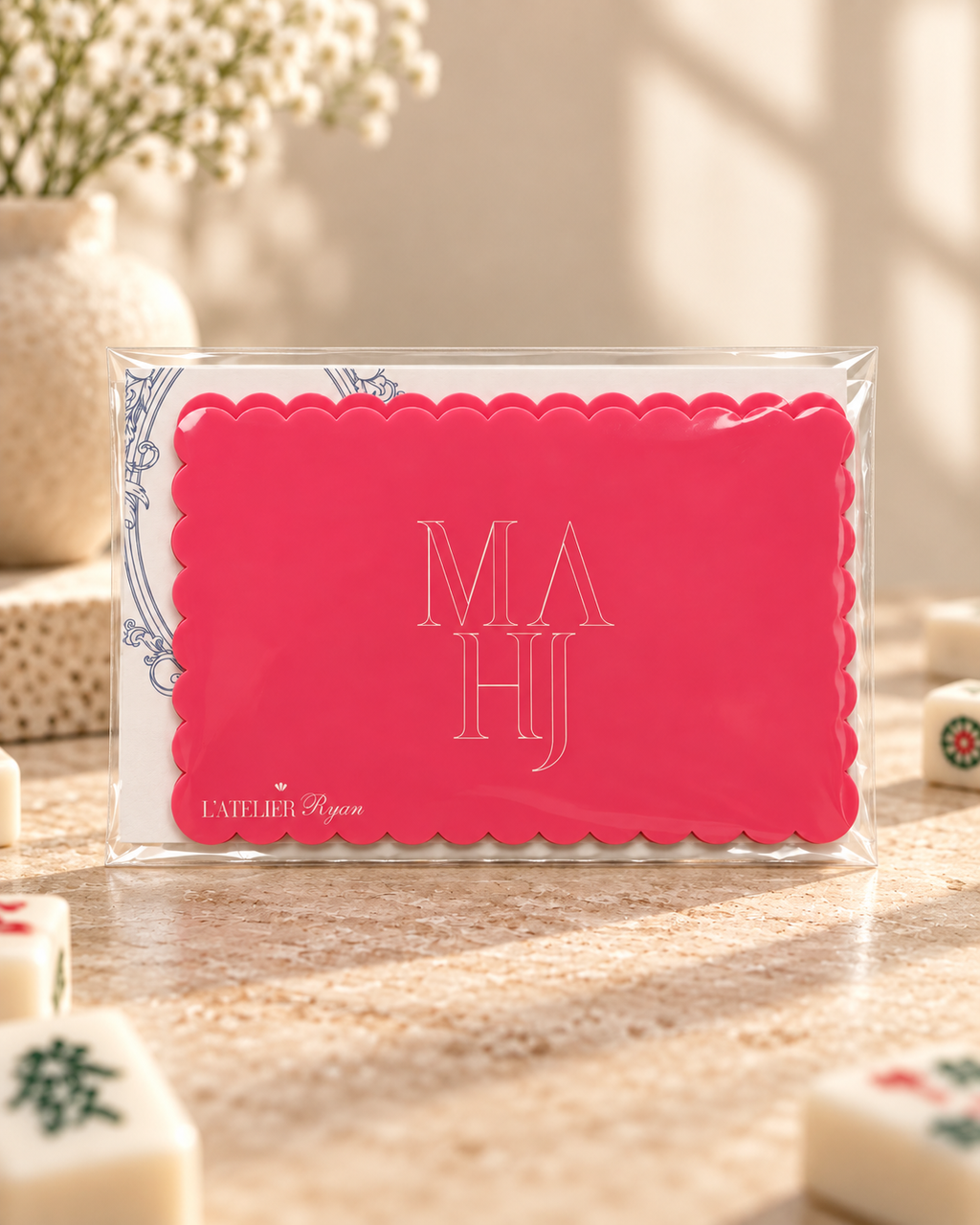 Peony Mahjong Shufflers – Set of 2
