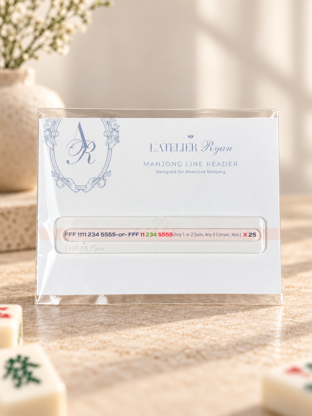 ULTRA Petite Clear Acrylic Mahjong Line Reader