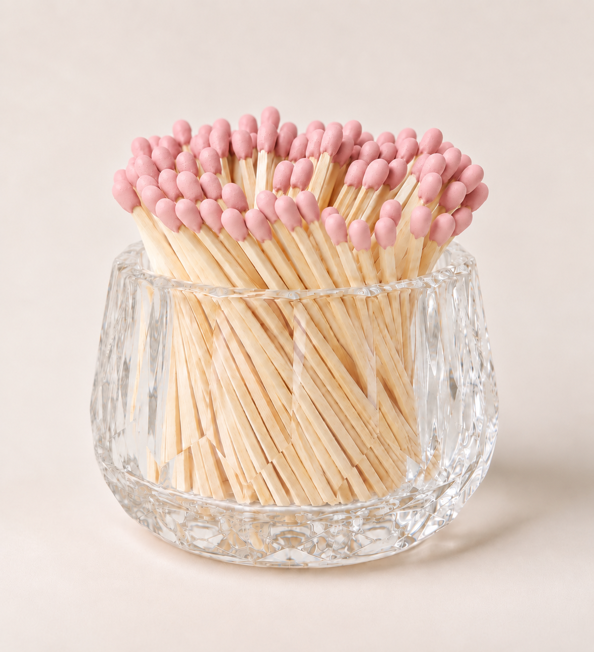 Luxury Crystal Match Holder and Candle Accessory
