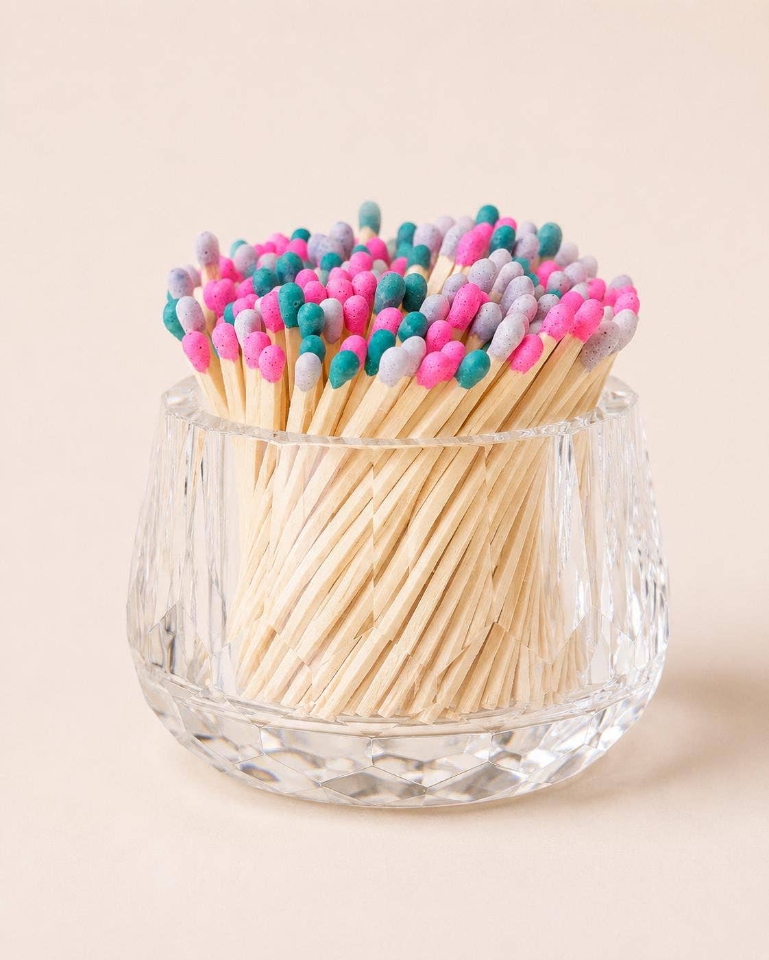 Luxury Crystal Match Holder and Candle Accessory