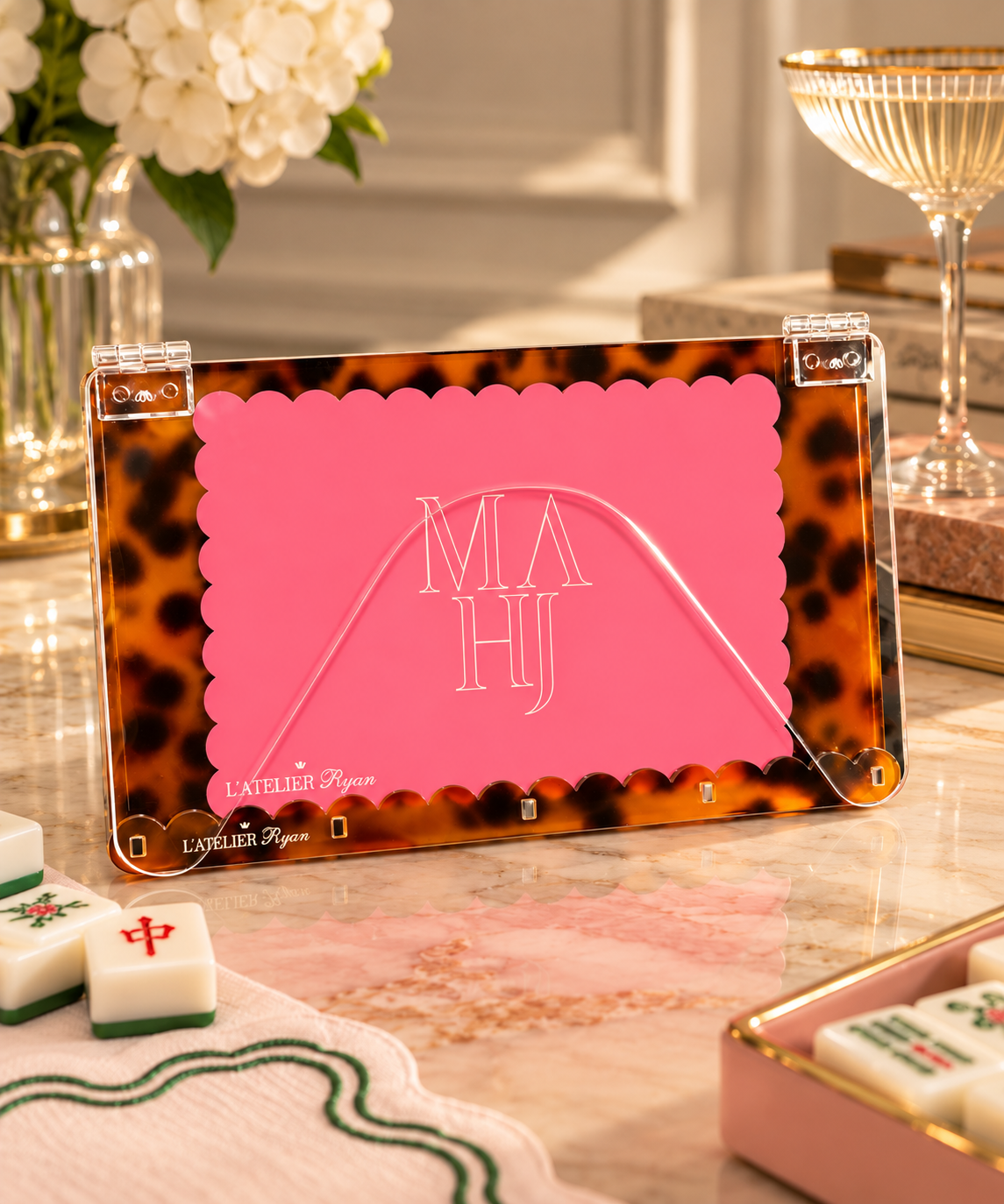 Peony Mahjong Shufflers – Set of 2