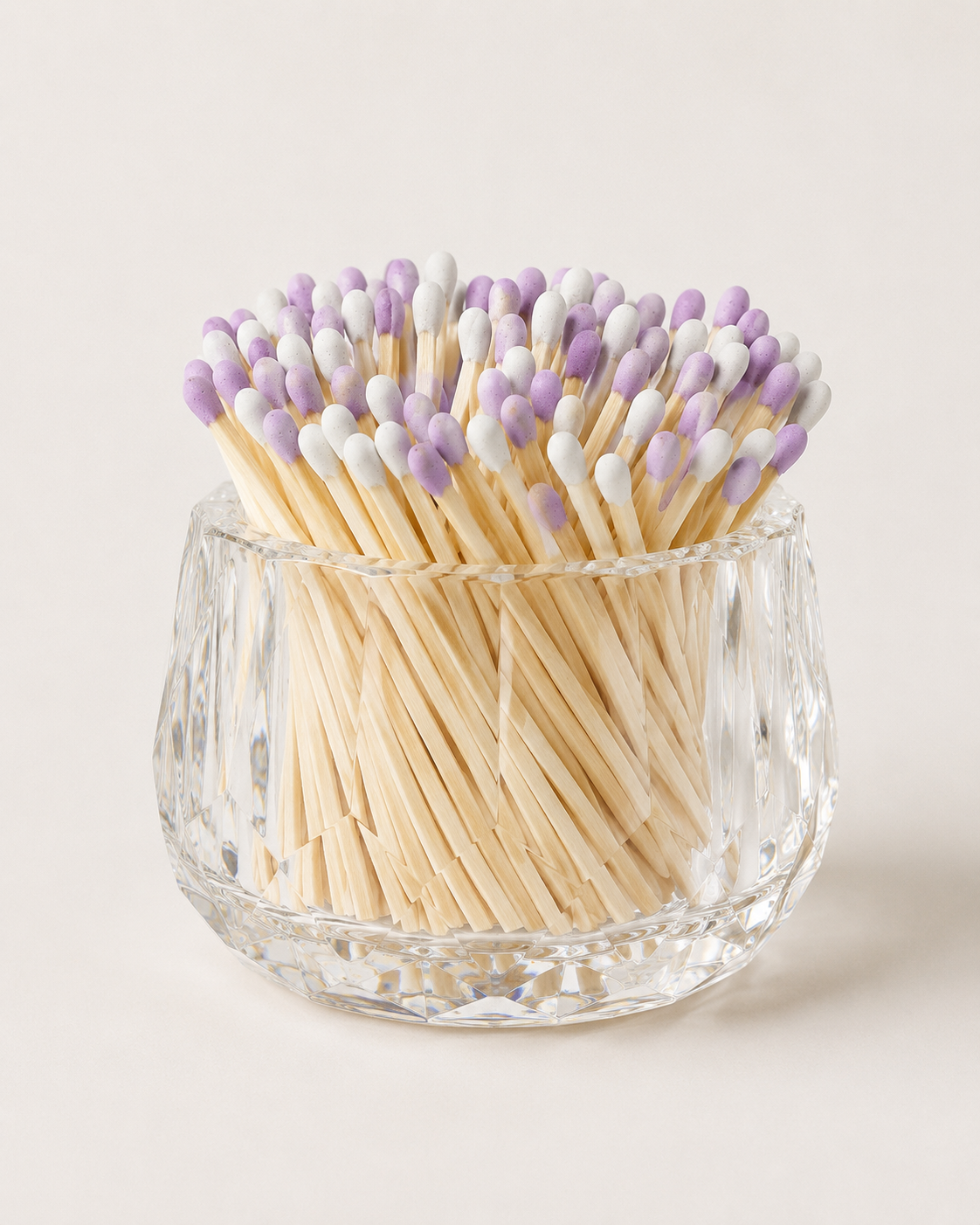 Luxury Crystal Match Holder and Candle Accessory